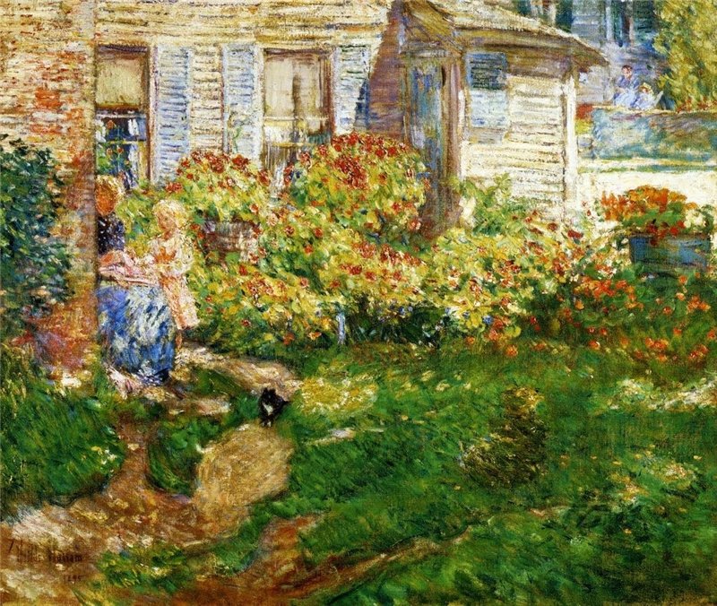 Frederick Childe Hassam. The-Fishermans Cottage