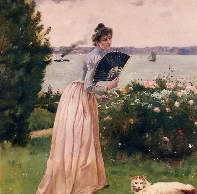 Alfred Stevens - The Lady with the Cat